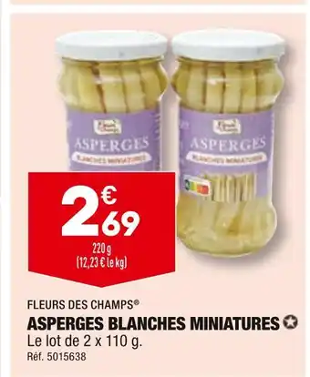 ALDI Fleurs des champs asperges blanches miniatures offre