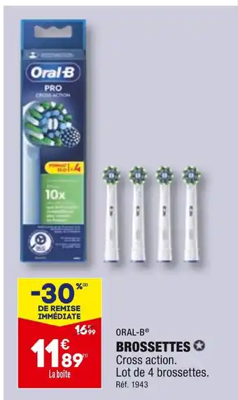 ALDI Oral-b brossettes offre