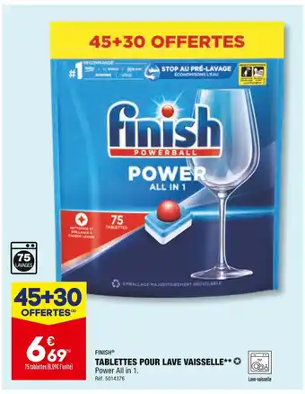 ALDI Finish tablettes pour lave vaisselle offre