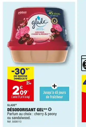 ALDI Glade désodorisant gel offre