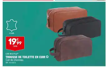 ALDI Live in style trousse de toilette en cuir offre