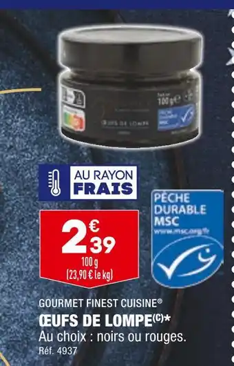 Gourmet finest cuisine œufs de lompe