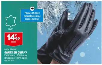 Royal class gants en cuir