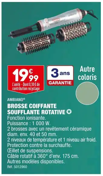 ALDI Ambiano brosse coiffante soufflante rotative offre