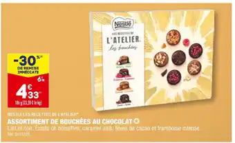 ALDI Nestlé les recettes de l’atelier assortiment de bouchées au chocolat offre