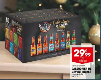Abbaye de crespin calendrier de l’avent bieres