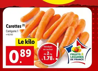 Lidl Carottes offre