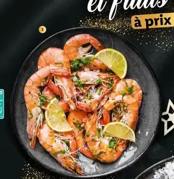 Lidl Crevettes cuites entières asc offre