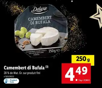Lidl Deluxe camembert di bufala offre
