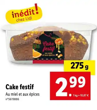 Lidl Cake festif offre