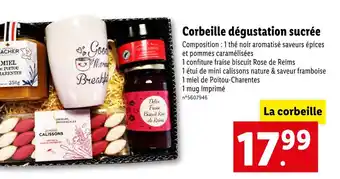 Lidl Corbeille dégustation sucrée offre