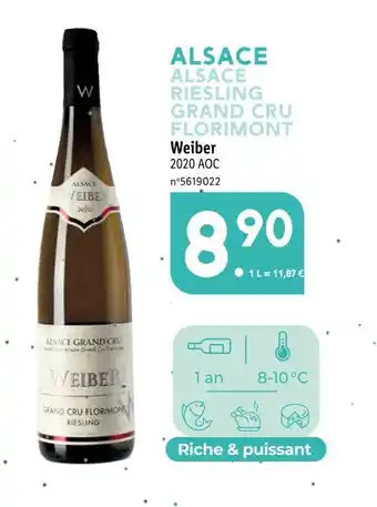 Lidl Weiber alsace riesling grand cru florimont offre