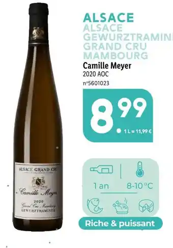 Lidl Camille meyer alsace gewurztraminer grand cru mambourg offre