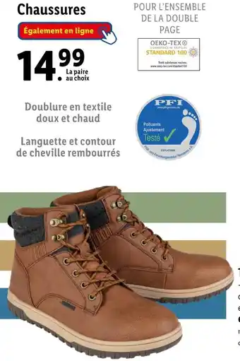 Lidl Livergy chaussures offre