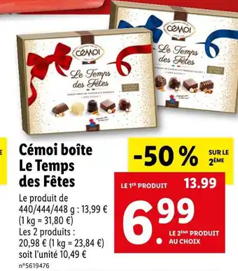 Cémoi cémoi boîte le temps des fêtes