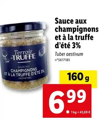 Sauce aux champignons et à la truffe d’été 3%