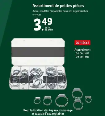 Lidl Assortiment de petites pièces offre
