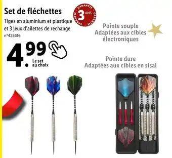 Lidl Set de fléchettes offre
