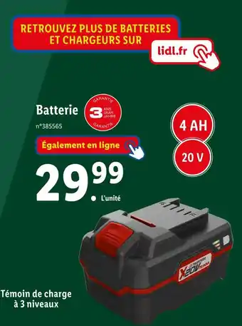 Lidl Batterie offre