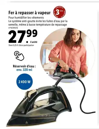 Lidl Silver crest fer à repasser à vapeur offre