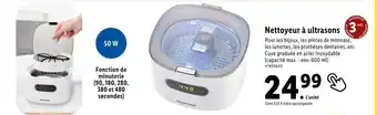 Lidl Silvercrest nettoyeur à ultrasons offre