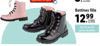 Lidl Bottines fille offre