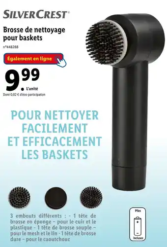 Lidl Silvercrest brosse de nettoyage pour baskets offre