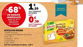 Super U Knorr bouillon offre