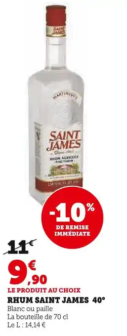 U Express Saint james rhum 40° offre