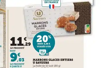MARRONS GLACES ENTIERS