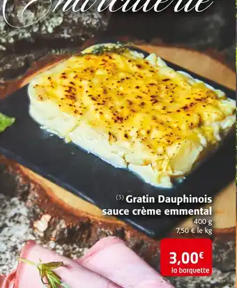 Colruyt Gratin dauphinois sauce crème emmental offre