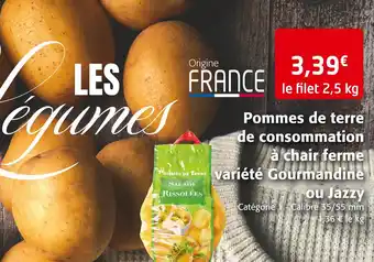 Colruyt Pommes de terre de consommation à chair ferme variété gourmandine ou jazzy offre