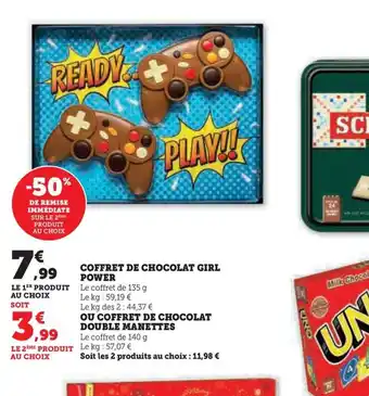 Hyper U COFFRET DE CHOCOLAT GIRL offre