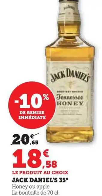 Hyper U JACK DANIEL'S offre