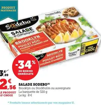 Hyper U SALADE SODEBO offre