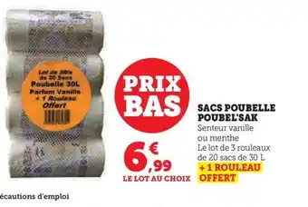 Hyper U SACS POUBELLE POUBEL'SAK offre