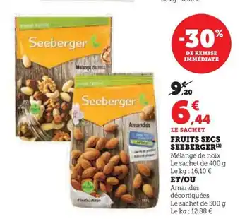 FRUITS SECS SEEBERGER