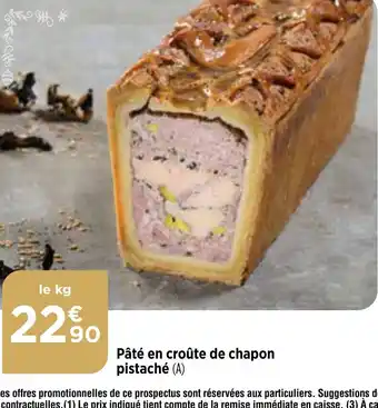 Bi1 Pâté en croûte de chapon pistaché offre