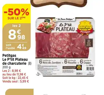 Petitgas Le P'tit Plateau de charcuterie