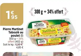 Bi1 Pierre Martinet Taboulé au poulet offre