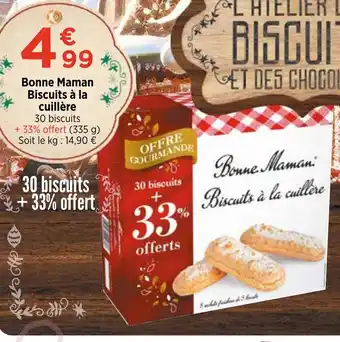 Bi1 Bonne Maman Biscuits à la cuillère offre