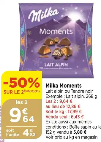 Bi1 Milka Moments offre