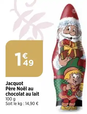 Bi1 Jacquot Père Noël au chocolat au lait offre