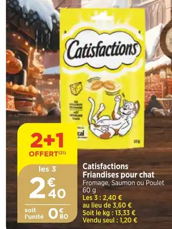 Bi1 Catisfactions Friandises pour chat offre