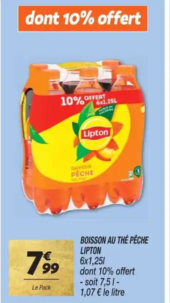 BOISSON AU THĂ PĂCHE LIPTON