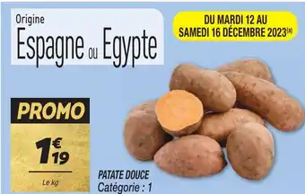 Netto PATATE DOUCE Catégorie : 1 offre