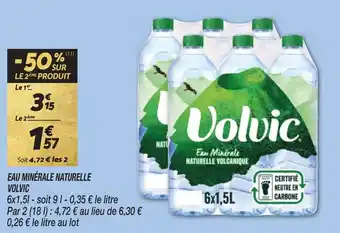 Netto EAU MINÉRALE NATURELLE VOLVIC offre