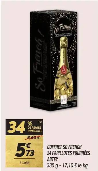 Netto COFFRET SO FRENCH 24 PAPILLOTES FOURRÉES ABTEY offre