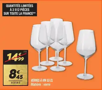 Netto VERRES À VIN 53 CL Matière : verre offre