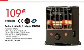 Poêle à Pétrole à Mèche Tectro